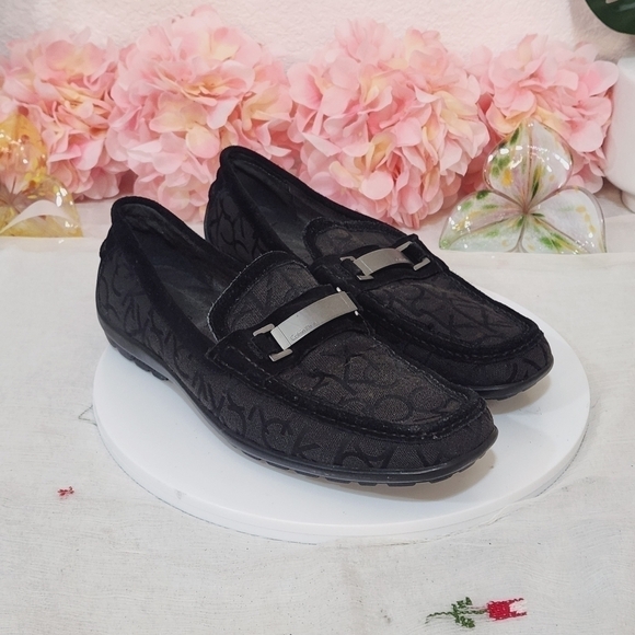 Calvin Klein Merek Driving Loafers Black CK Logo Size: 8 main image 8